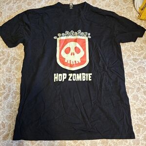 Hop Zombie NZ Epic Brewing Black and Red Skull T-Shirt